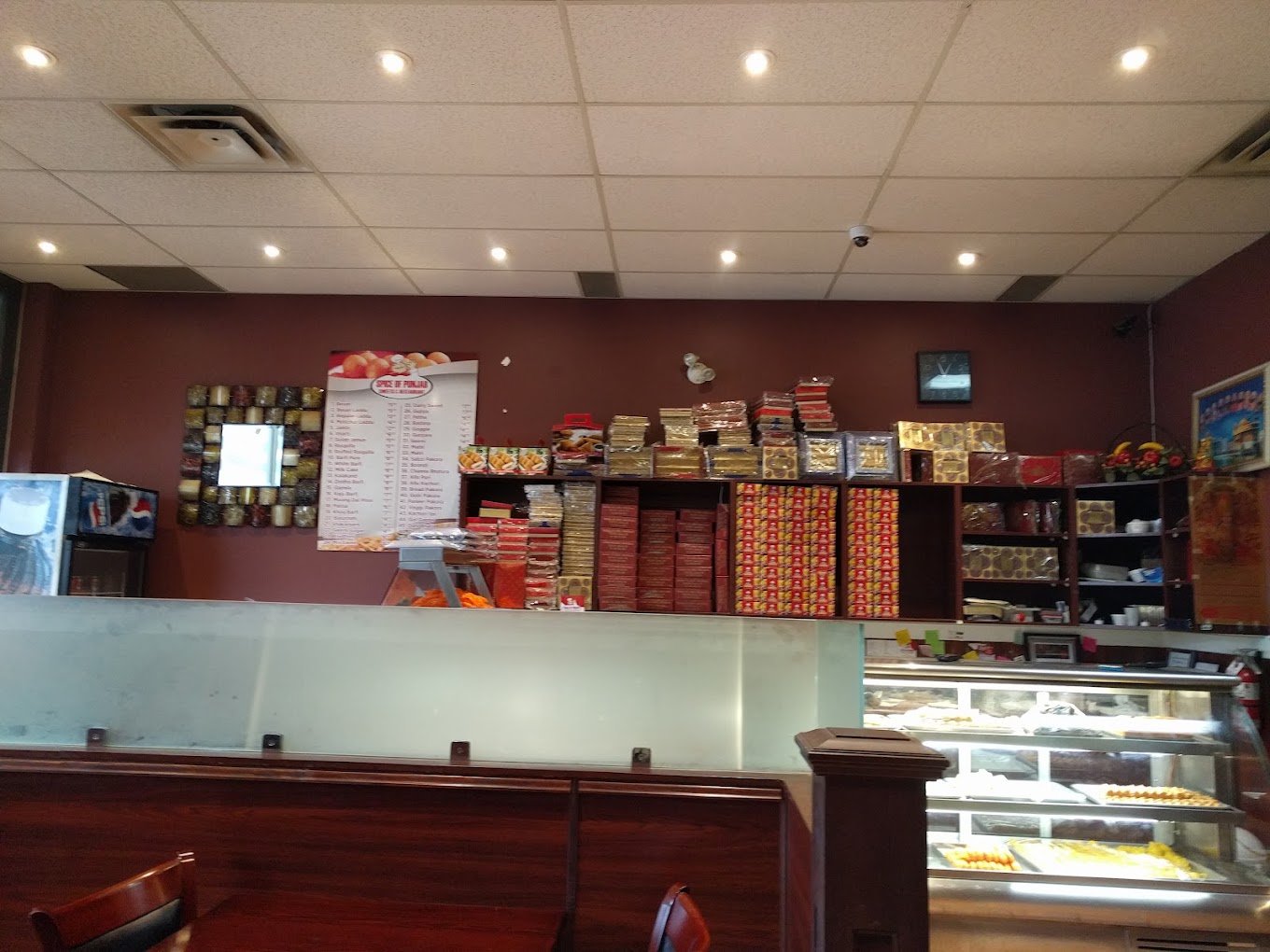 Spice of Punjab sweets order and takeaway counter